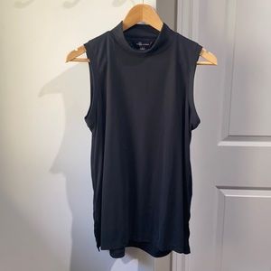 Banana Republic Women’s Sleeveless Ribbed Top in Dark Charcoal Grey Size M